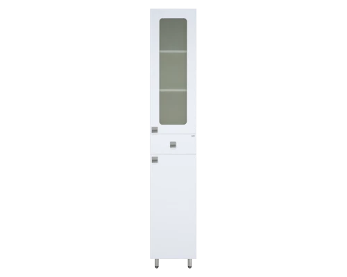 Шкаф - пенал Misty Урал - 35 с 1 ящ. белый правый Э-Ура0503501-01П