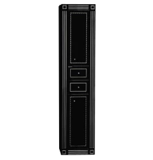 Шкаф - пенал Misty Venezia 40 R черный с серебром Л-Внц05040-5532ЯП