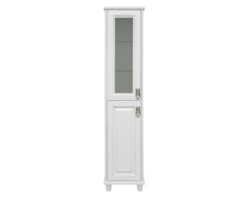 Шкаф - пенал Misty Версаль - 35 со стеклом белый лев. П-Вер05035-011ВСЛ