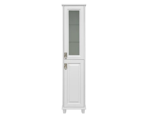 Шкаф - пенал Misty Версаль - 35 со стеклом белый прав. П-Вер05035-011ВСП