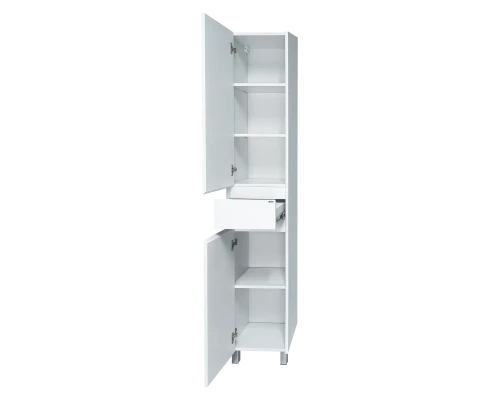 Шкаф - пенал Misty Алиса - 35 с 1 ящ. белый левый Э-Али0501-01Л