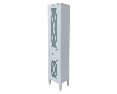 Шкаф - пенал Misty Анна - 40 Пенал 1 ящ. лев.со стеклом П-Анн-05040-0121ЯЛ