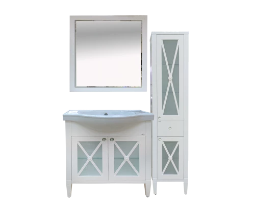 Шкаф - пенал Misty Анна - 40 Пенал 1 ящ. прав. со стеклом П-Анн-05040-0121ЯП