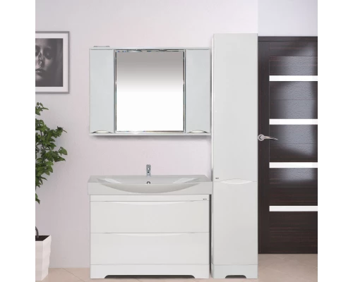 Шкаф - пенал Misty Элвис - 35 Пенал лев. белая эмаль П-Элв-01035-011Л