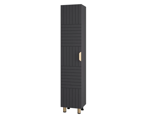 Шкаф - пенал Brevita Gloster - 35 левый (графит)