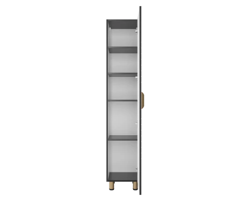 Шкаф - пенал Brevita Gloster - 35 правый (графит)