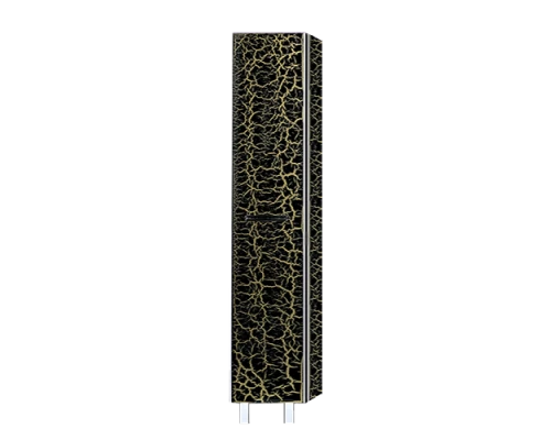 Шкаф - пенал Misty Джулия - 35 Пенал левый КРАКОЛЕТ черный Л-Джу05035-0213Л