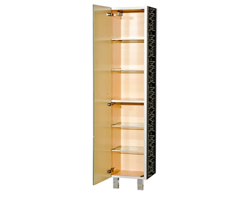 Шкаф - пенал Misty Джулия - 40 Пенал левый КРАКОЛЕТ черный Л-Джу05040-0213Л