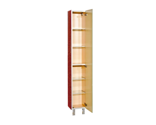 Шкаф - пенал Misty Джулия - 40 Пенал правый КРАКОЛЕТ красный Л-Джу05040-0413П