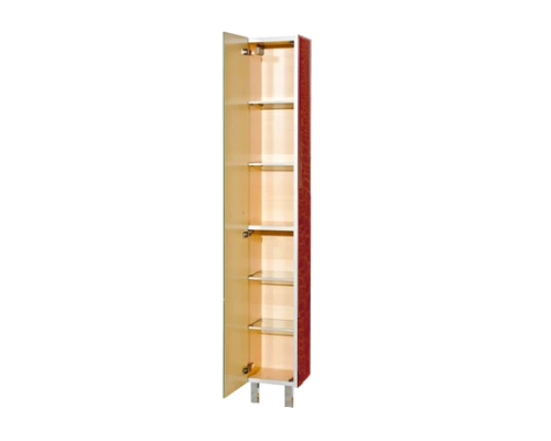 Шкаф - пенал Misty Джулия - 40 Пенал левый КРАКОЛЕТ красный Л-Джу05040-0413Л