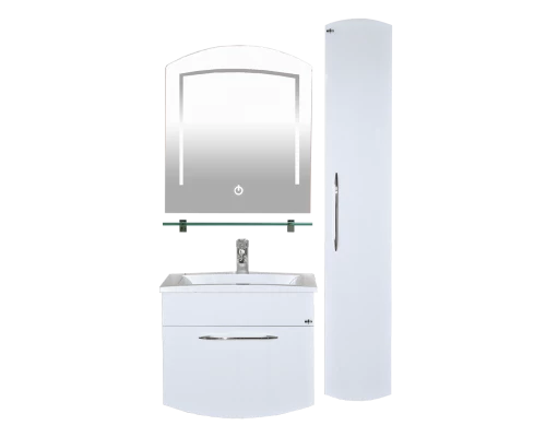 Шкаф - пенал Misty Корсика - 30 Пенал подвесной правый BL - 01G белый жасмин Л-Кор05030-01ПоП