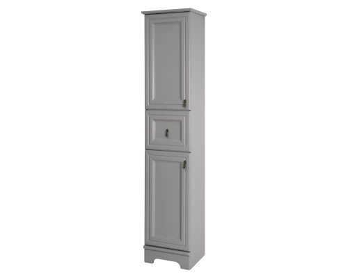 Шкаф - пенал Misty Лувр - 35 с 1 ящ. левый (серый) П-Лвр04035-1504Л