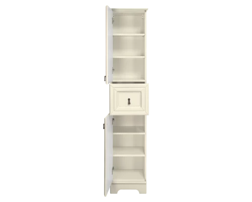 Шкаф - пенал Misty Лувр - 35 с 1 ящ. левый (слоновая кость) П-Лвр04035-1014Л