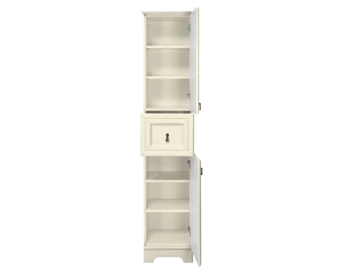 Шкаф - пенал Misty Лувр - 35 с 1 ящ. правый (слоновая кость) П-Лвр04035-1014П