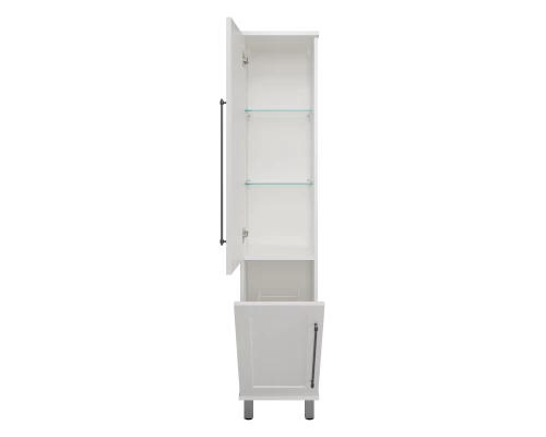 Шкаф - пенал Misty Марта - 35 с Б/К левый (белый) П-Мрт05035-011Л