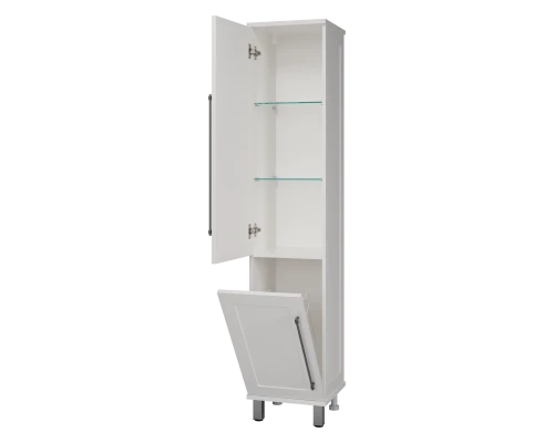 Шкаф - пенал Misty Марта - 35 с Б/К левый (белый) П-Мрт05035-011Л