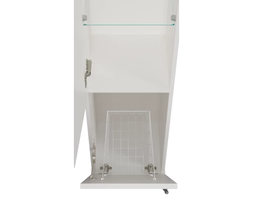 Шкаф - пенал Misty Марта - 35 с Б/К левый (белый) П-Мрт05035-011Л