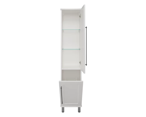 Шкаф - пенал Misty Марта - 35 с Б/К правый (белый) П-Мрт05035-011П