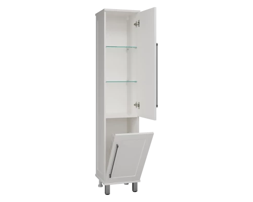 Шкаф - пенал Misty Марта - 35 с Б/К правый (белый) П-Мрт05035-011П