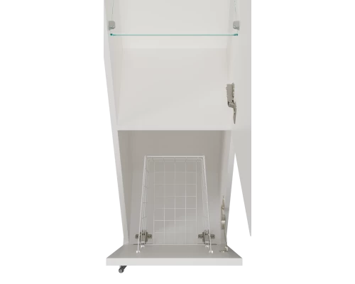 Шкаф - пенал Misty Марта - 35 с Б/К правый (белый) П-Мрт05035-011П