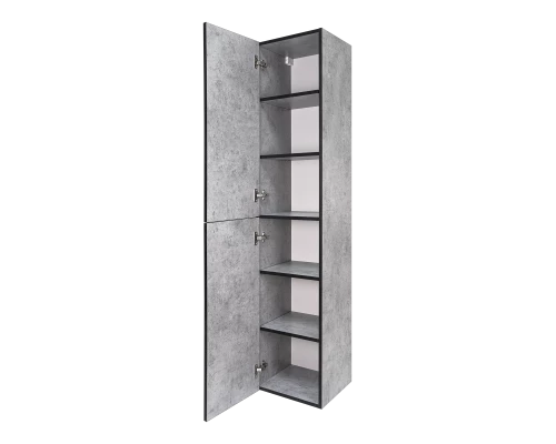 Шкаф - пенал Brevita Rock - 35 подвесной левый (светло-серый)