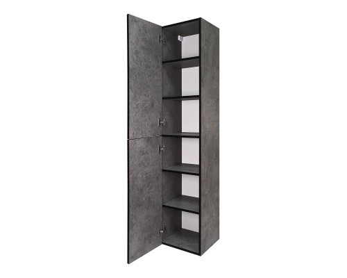 Шкаф - пенал Brevita Rock - 35 подвесной левый (темно-серый)