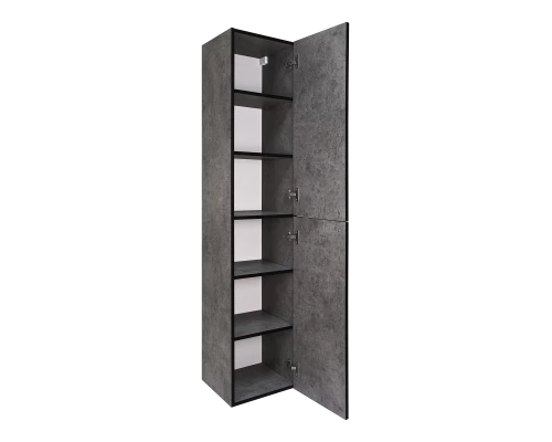 Шкаф - пенал Brevita Rock - 35 подвесной правый (темно-серый)