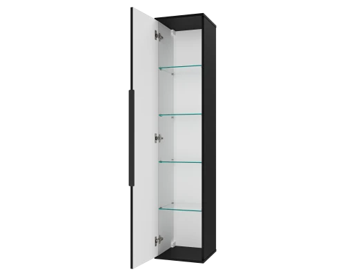 Шкаф - пенал Brevita Savoy - 35 подвесной универсальный (черный)