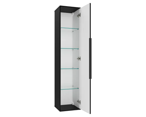 Шкаф - пенал Brevita Savoy - 35 подвесной универсальный (черный)