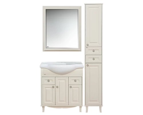 Шкаф - пенал Misty Шармель 35 R с 2-мя ящиками светло-бежевый Л-Шрм05035-5812ЯП