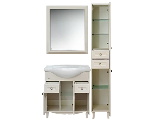 Шкаф - пенал Misty Шармель 35 R с 2-мя ящиками светло-бежевый Л-Шрм05035-5812ЯП