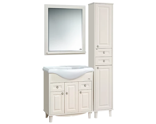 Шкаф - пенал Misty Шармель 35 R с 2-мя ящиками светло-бежевый Л-Шрм05035-5812ЯП