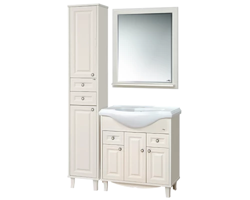 Шкаф - пенал Misty Шармель 35 L с 2-мя ящиками светло-бежевый Л-Шрм05035-5812ЯЛ