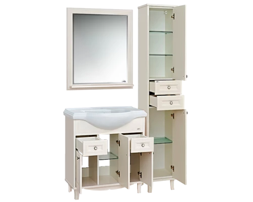 Шкаф - пенал Misty Шармель 35 R с 2-мя ящиками светло-бежевый Л-Шрм05035-5812ЯП