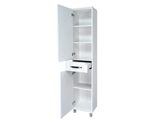 Шкаф - пенал Misty Терра - 40 с 1 ящ. белый левый П-Тер0504001-1ЯЛ