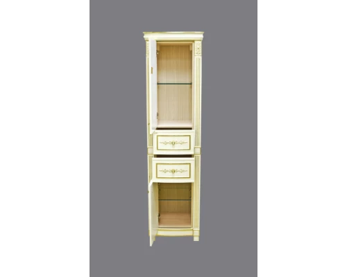 Шкаф - пенал Misty Tiffany 50 L бежевый сусальное золото Л-Тиф05050-381Л