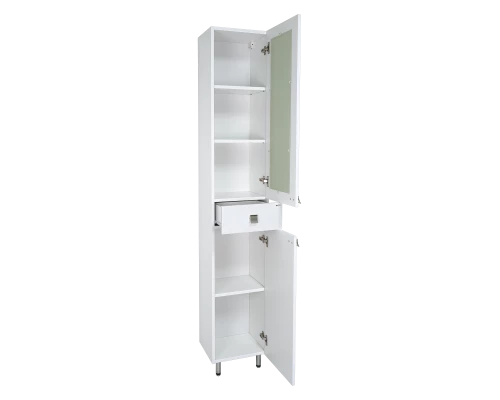 Шкаф - пенал Misty Урал - 35 с 1 ящ. белый правый Э-Ура0503501-01П