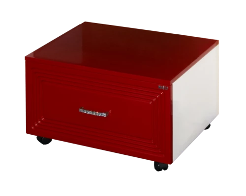 Тумба Misty Европа - 50 Тумба подкатная красная эмаль П-Евр07060-041