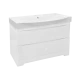 Тумба под раковину Misty Элвис - 105 Тумба напольная с 2 ящ. белая эмаль П-Элв01105-0112Я