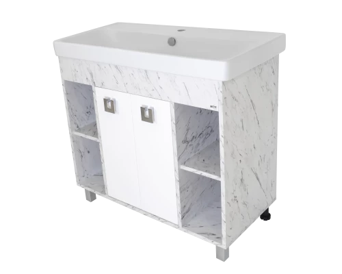 Тумба под раковину Misty Мия - 90 прямая (ПВХ) П-Ми01090-012