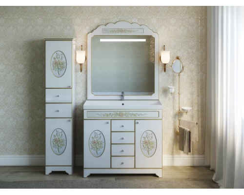 Тумба под раковину Misty Milano 80 белая Л-Мил01080-0134Я