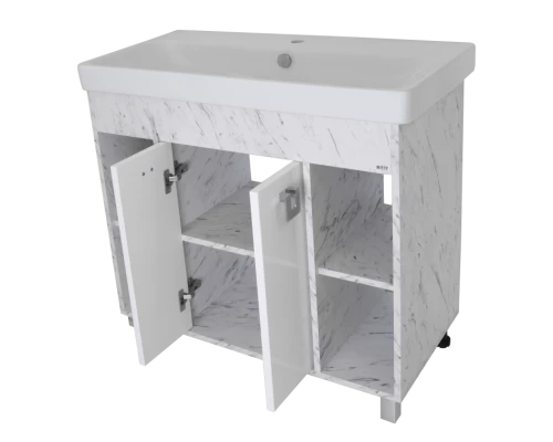 Тумба под раковину Misty Мия - 90 прямая (ПВХ) П-Ми01090-012