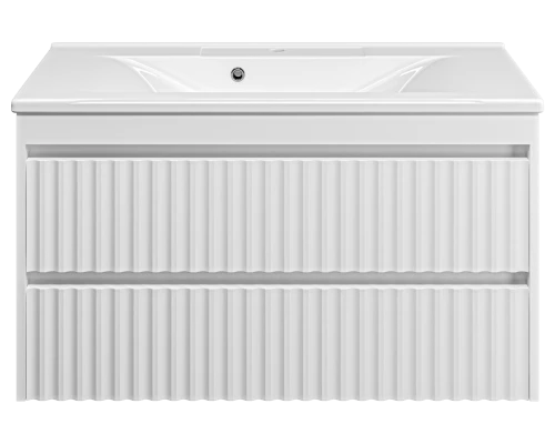 Тумба под раковину MISTY Brevita Balaton - 100 подвесная (белая)