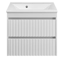 Тумба под раковину MISTY Brevita Balaton - 65 подвесная (белая)