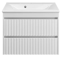 Тумба под раковину MISTY Brevita Balaton - 75 подвесная (белая)