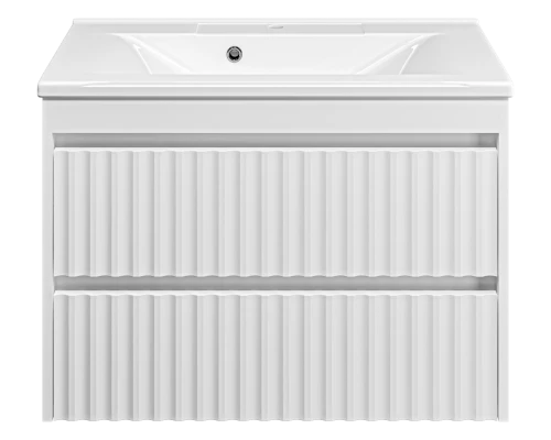 Тумба под раковину MISTY Brevita Balaton - 80 подвесная (белая)