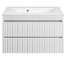 Тумба под раковину MISTY Brevita Balaton - 90 подвесная (белая)