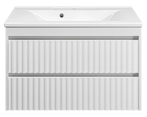 Тумба под раковину MISTY Brevita Balaton - 90 подвесная (белая)