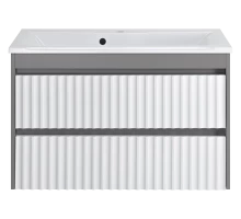 Тумба под раковину Brevita Balaton - 90 подвесная (комбинированная)