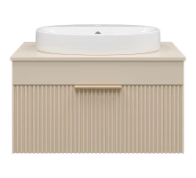 Тумба под раковину Brevita Enfida - 70 подвесная (бежевая)